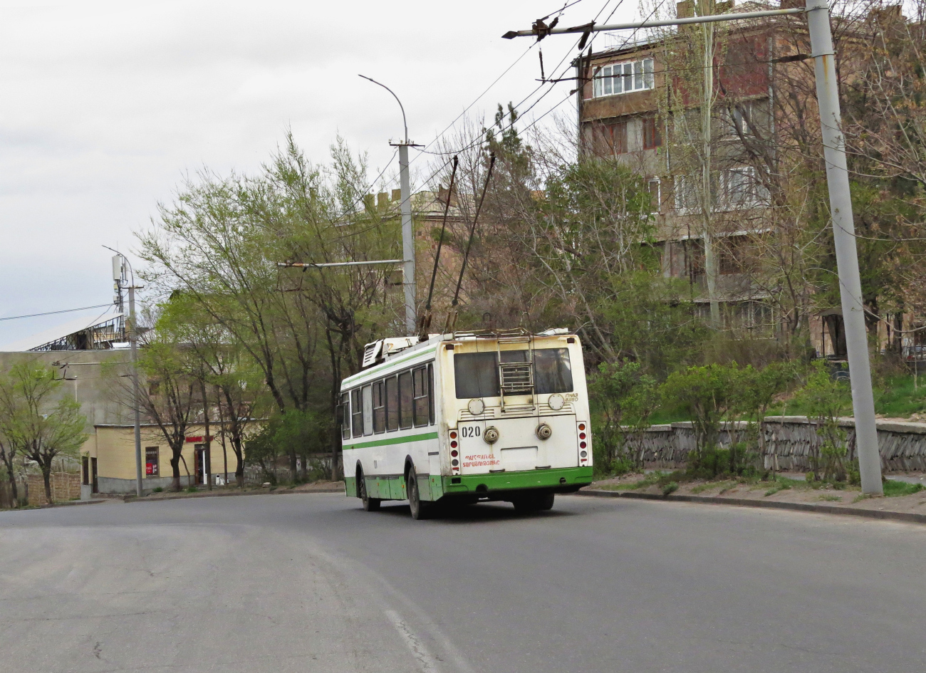Jerewan, LiAZ-5280 Nr. 020; Jerewan — Trolleybus Lines and Infrastructure