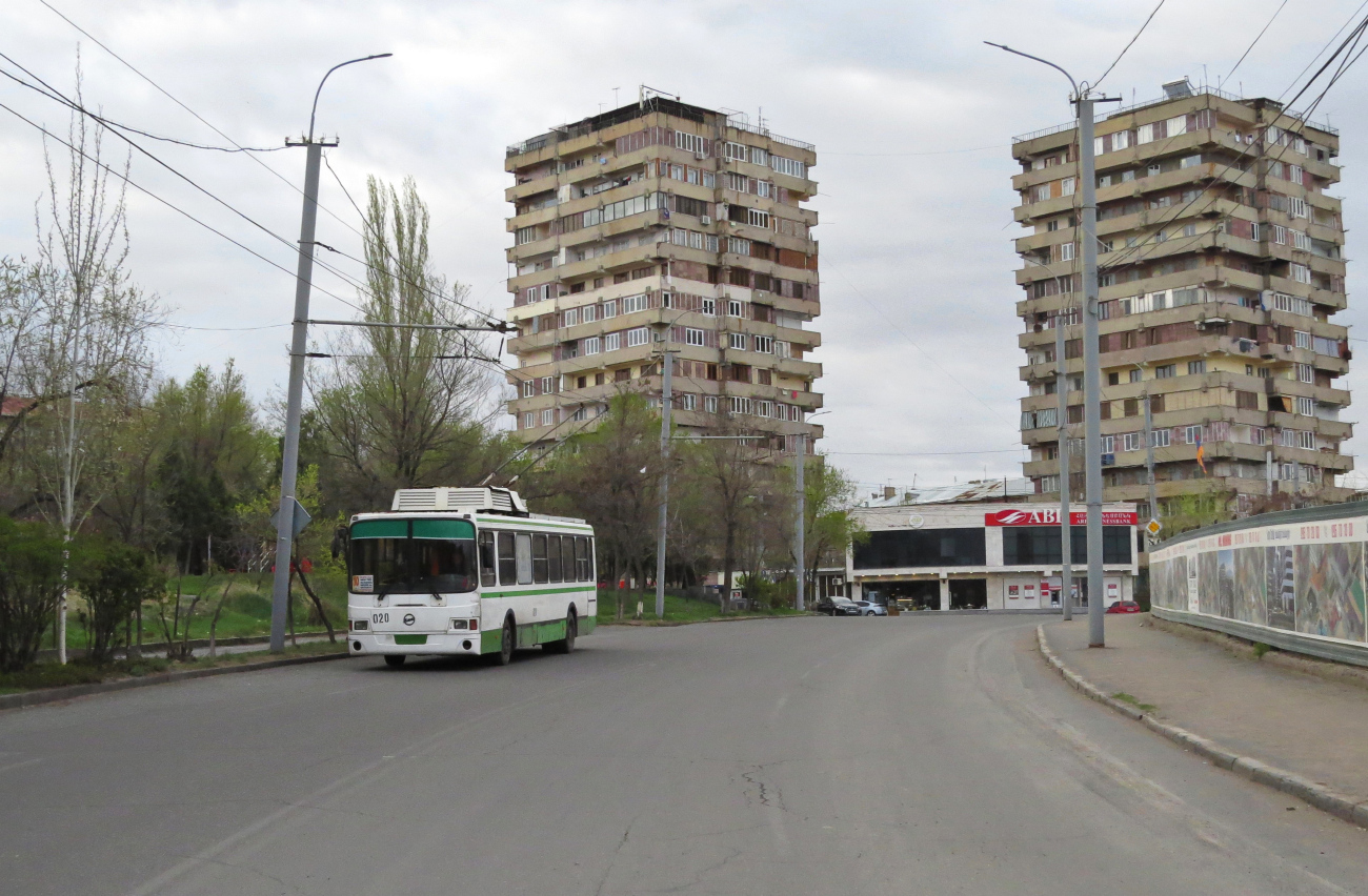 Jerewan, LiAZ-5280 Nr. 020; Jerewan — Trolleybus Lines and Infrastructure