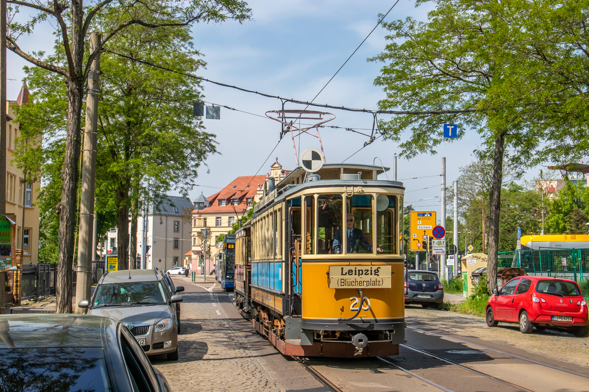 Leipzig, Nordwaggon 4-axle motor car Nr. 20