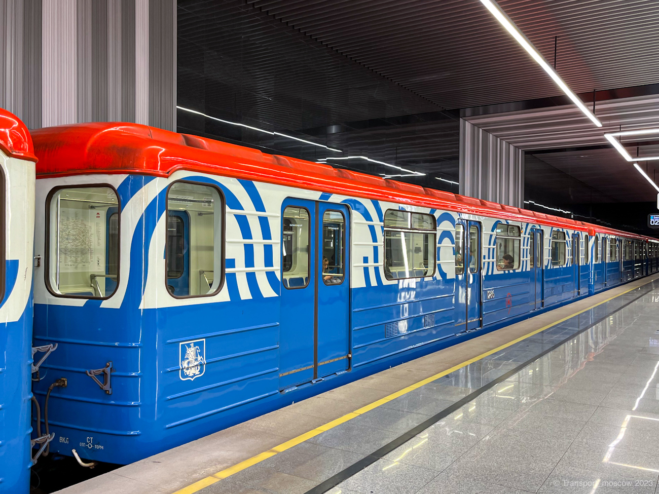 Moskwa, 81-714.5М (MVM) Nr 1286; Moskwa — 88 year Moscow metro anniversary Parade and exhibition of metro cars on 13/05/2023 — 16/05/2023