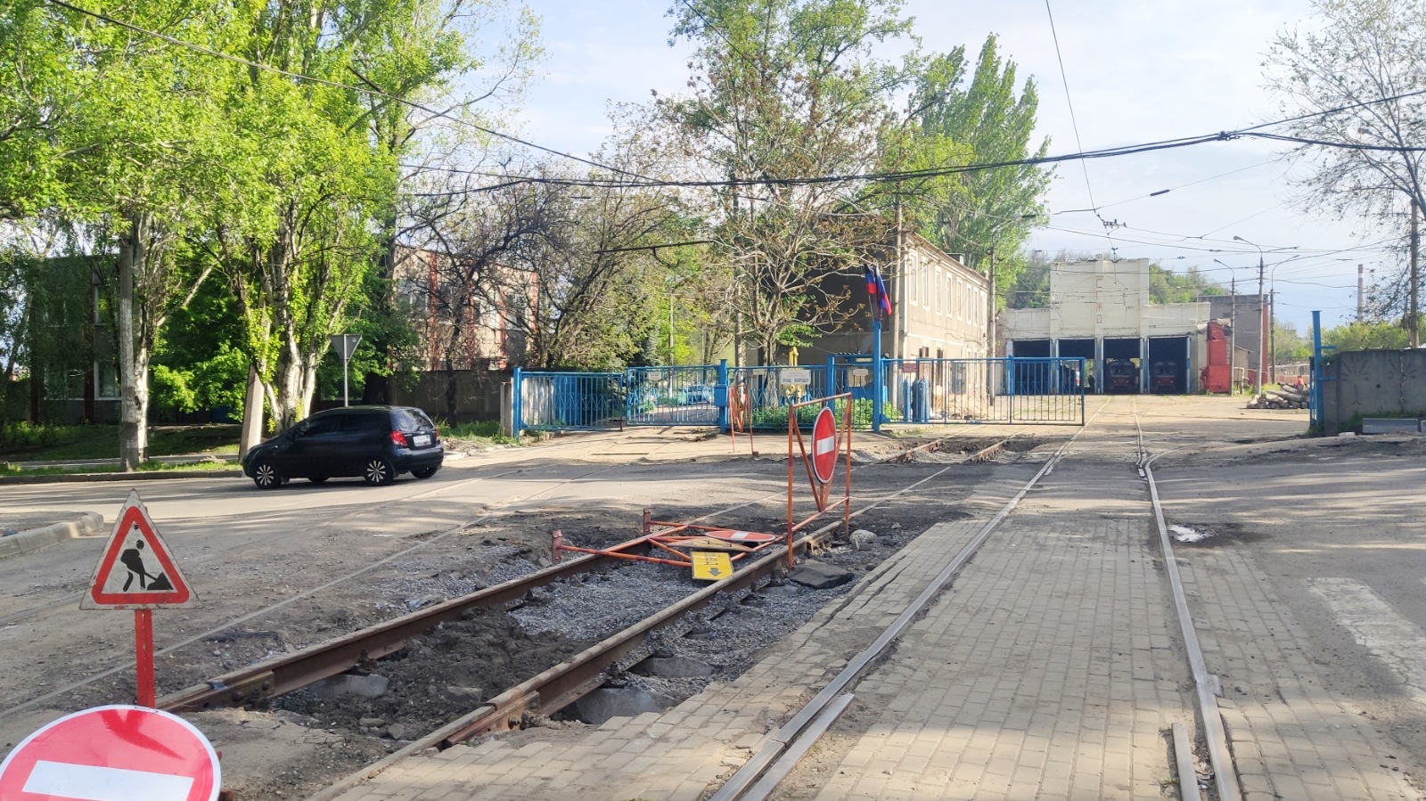 Donetsk — 3th depot tram lines; Donetsk — Track reconstructions and repairings