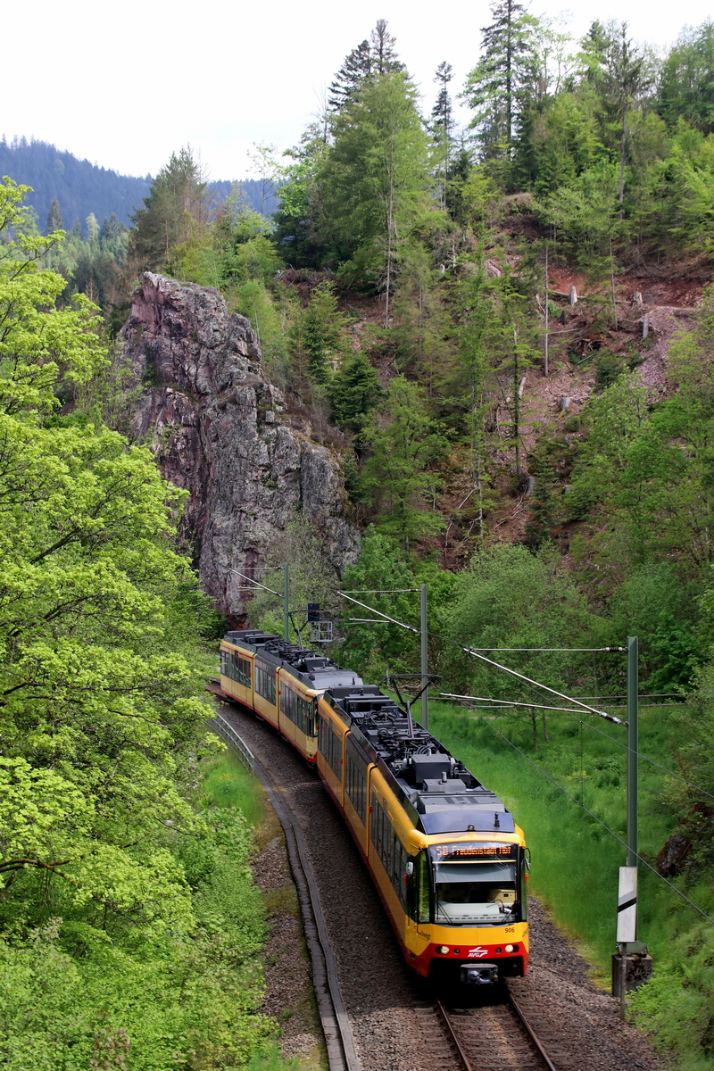 Карлсруэ, Siemens GT8-100D/M-2S № 906; Карлсруэ — Murgtalbahn (Rastatt — Freudenstadt)