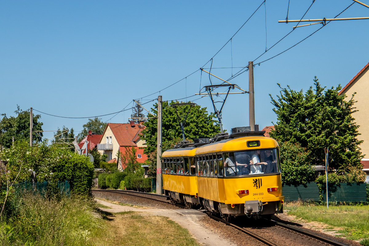 Dresden, Tatra TB4D č. 244 033; Dresden — Final farewell to Tatra trams after 56 years of service (03.06.2023)
