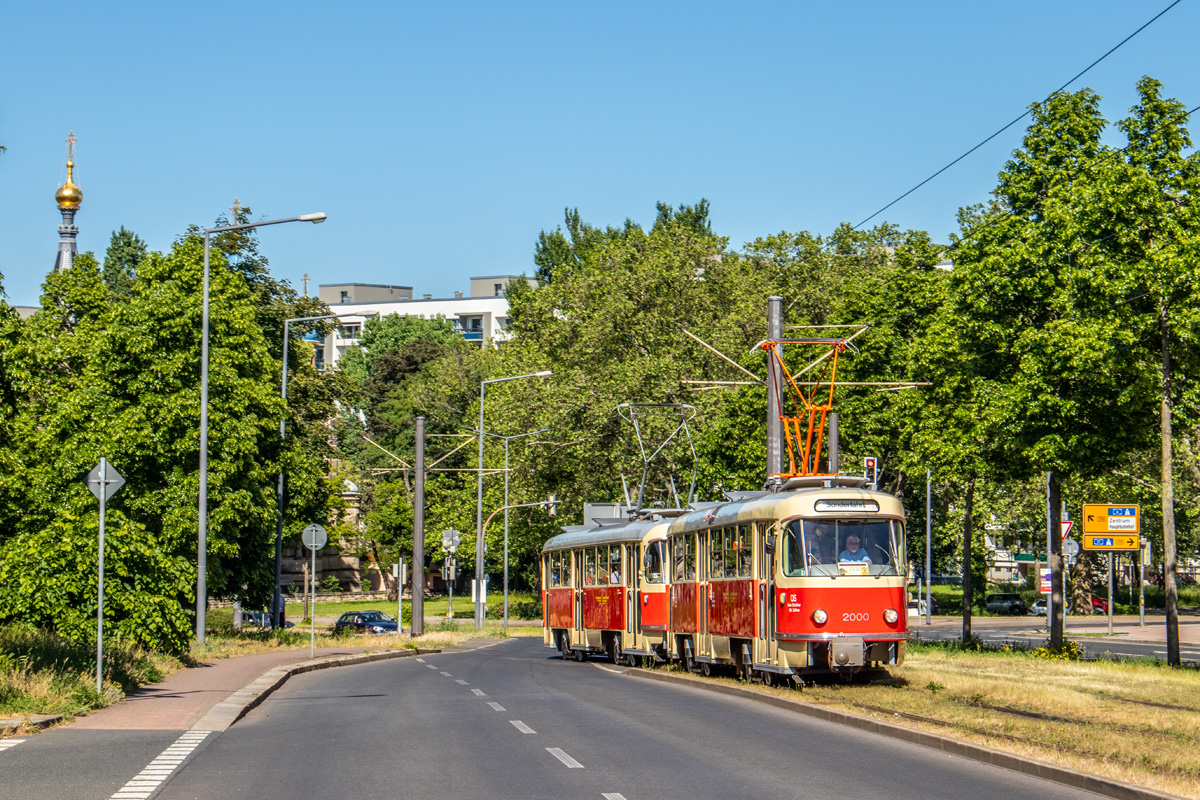 Dresde, Tatra T4D N°. 2000 (201 314); Dresde — Final farewell to Tatra trams after 56 years of service (03.06.2023)