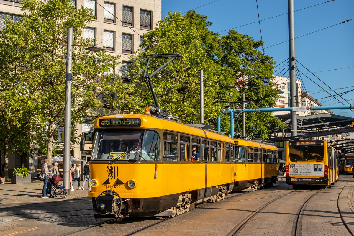 Dresde, Tatra T4D-MS N°. 201 006; Dresde — Final farewell to Tatra trams after 56 years of service (03.06.2023)