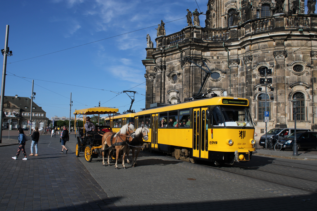 Dresde, Tatra T4D-MT N°. 224 201 (201 317); Dresde — Final farewell to Tatra trams after 56 years of service (03.06.2023)