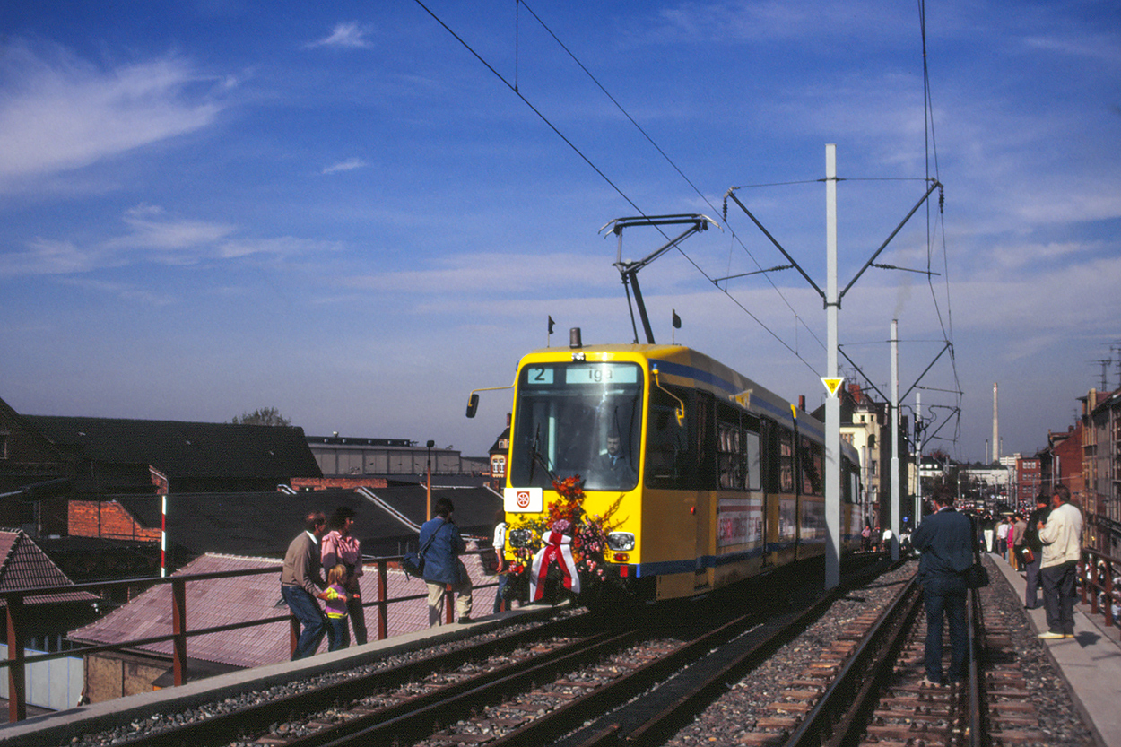 Эрфурт — Арендованные вагоны M8C компании EVAG Essen (1990 г. — 1991 г.)