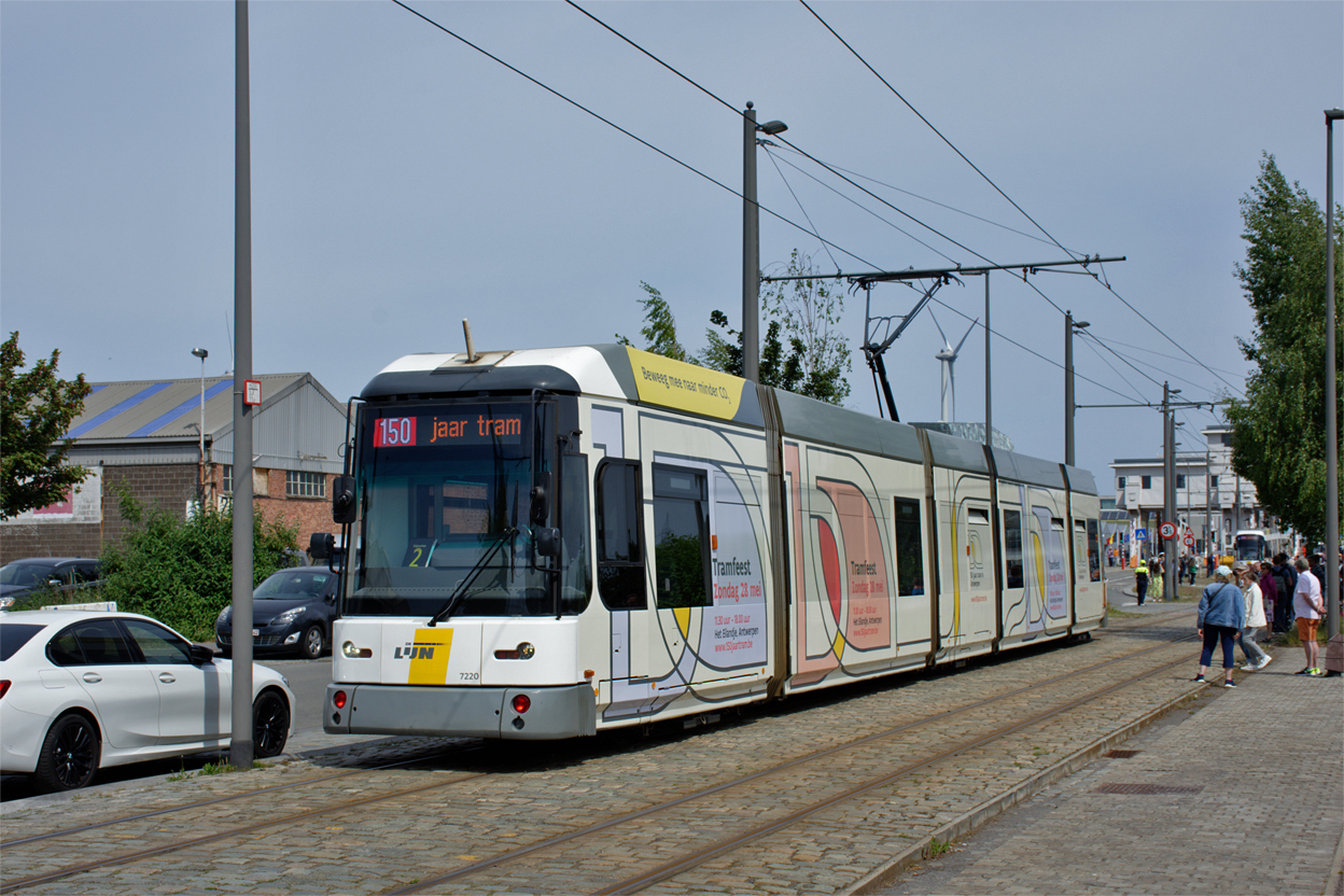 Antwerpen, Siemens MGT6-1-1 № 7220; Antwerpen — 150 years of tram in Antwerpen (28/05/2023)