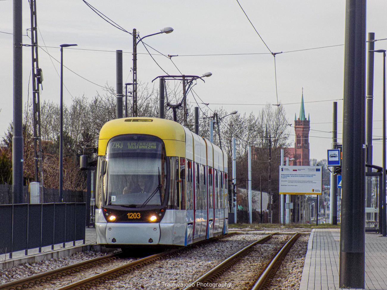 Лодзь, Bombardier Cityrunner № 1203; Лодзь — Пригородные трамваи — Згеж