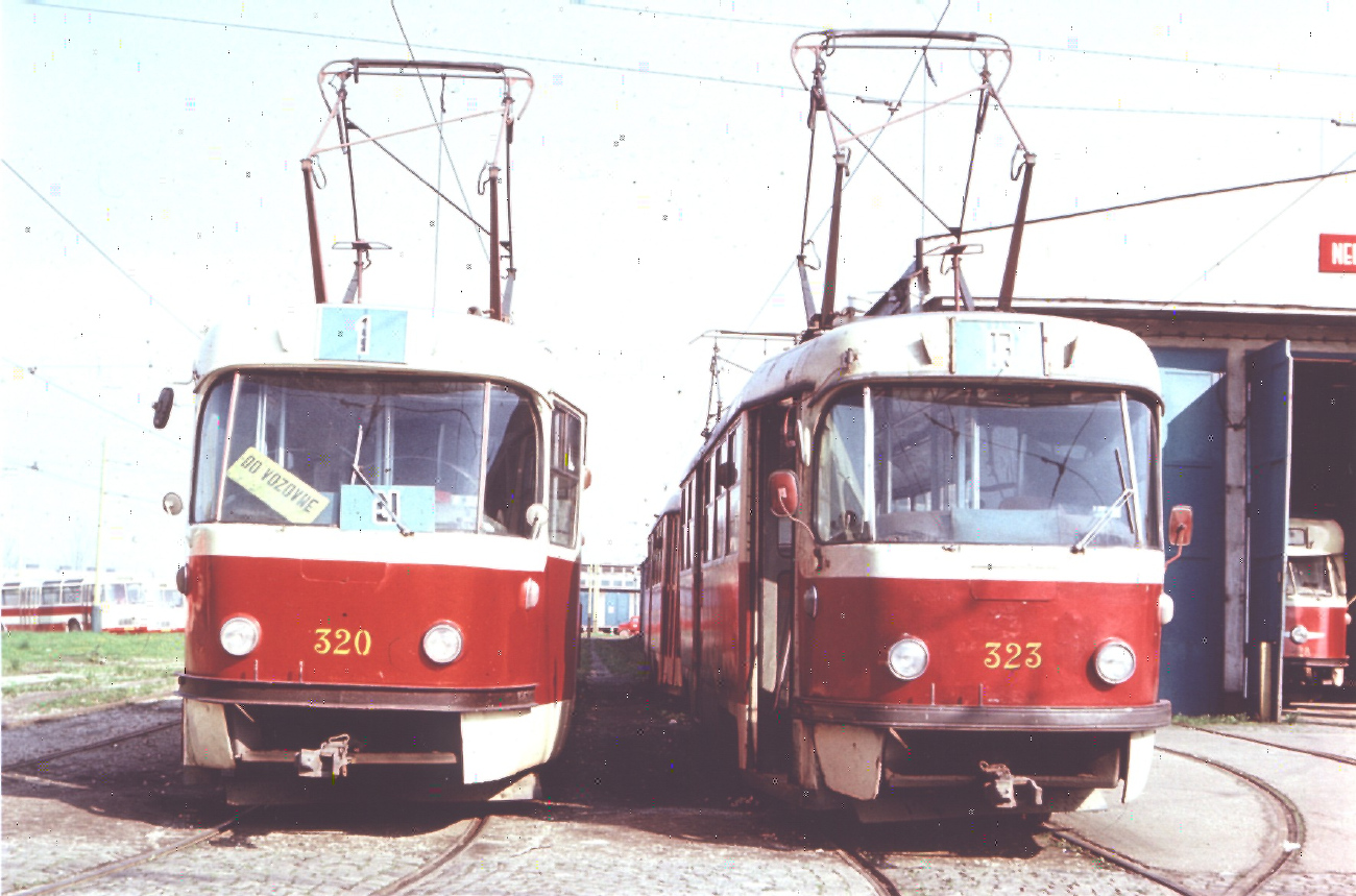 Кошице, Tatra T3 № 320; Кошице, Tatra T3 № 323; Кошице — Старые фотографии
