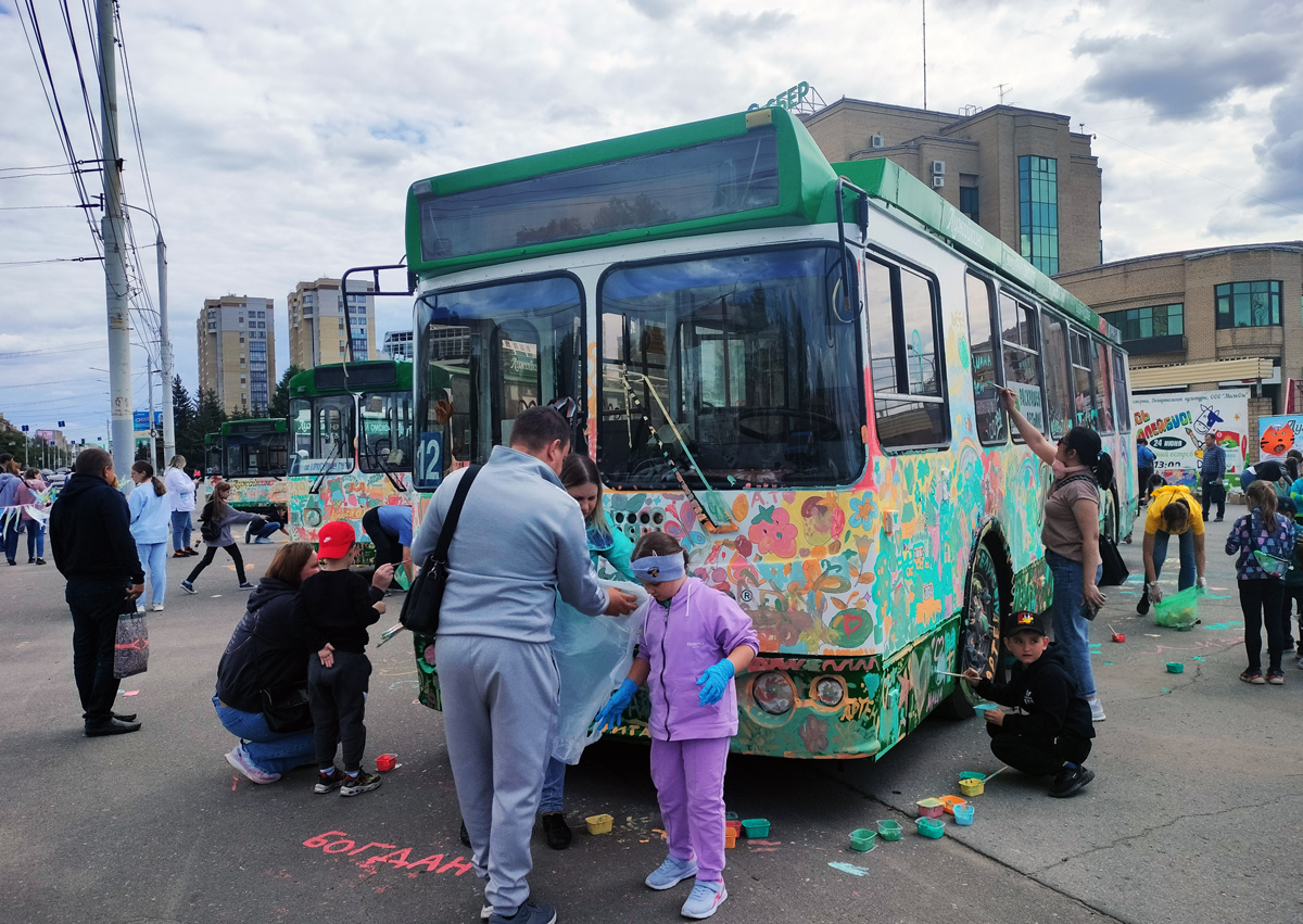 Omsk — 06.2014, 2015, 2017, 2018, 2019, 2023, 2024 — The campaign "Paint a trolleybus"