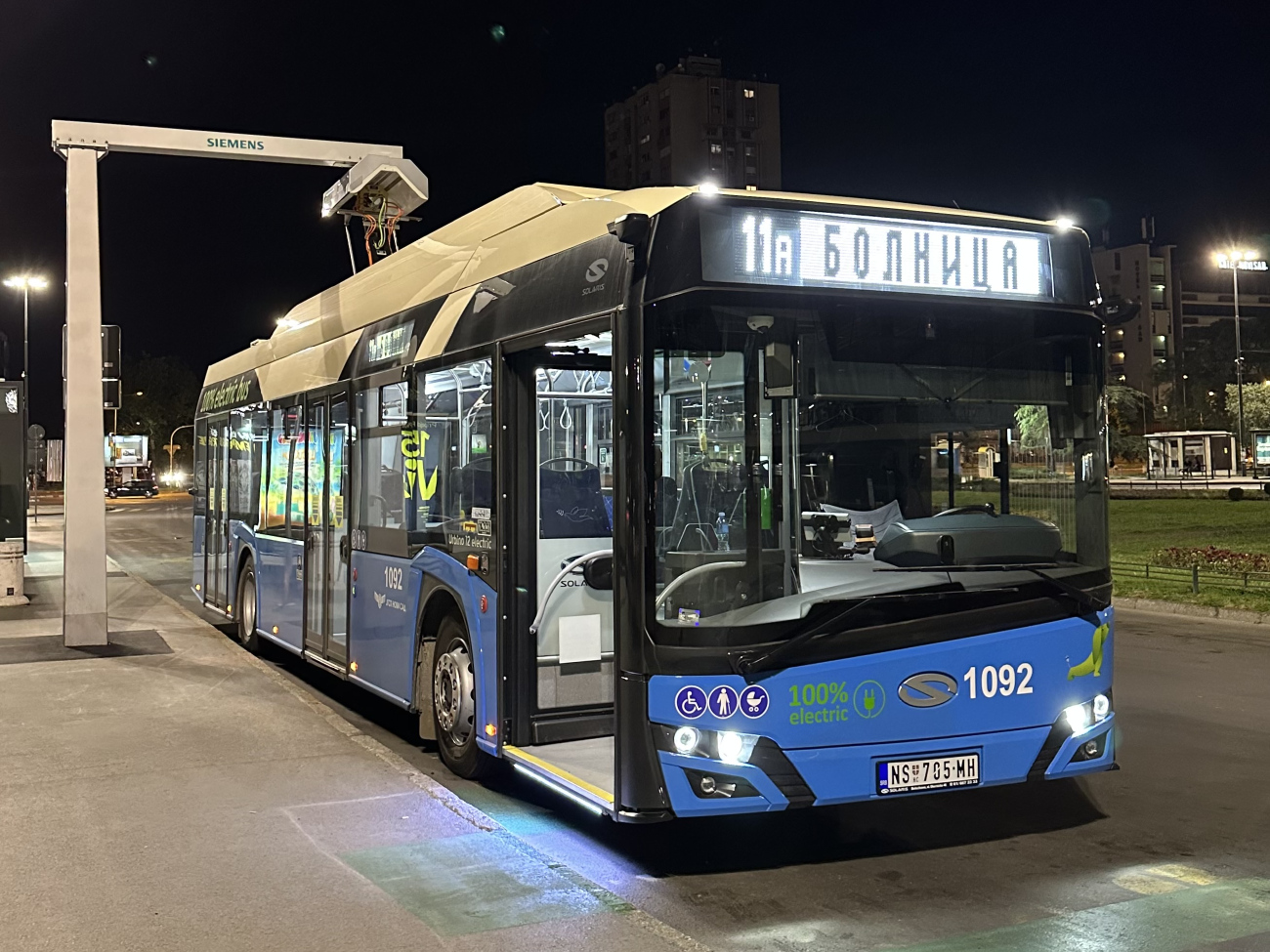 Novi Sad, Solaris Urbino IV 12 Electric № 1092