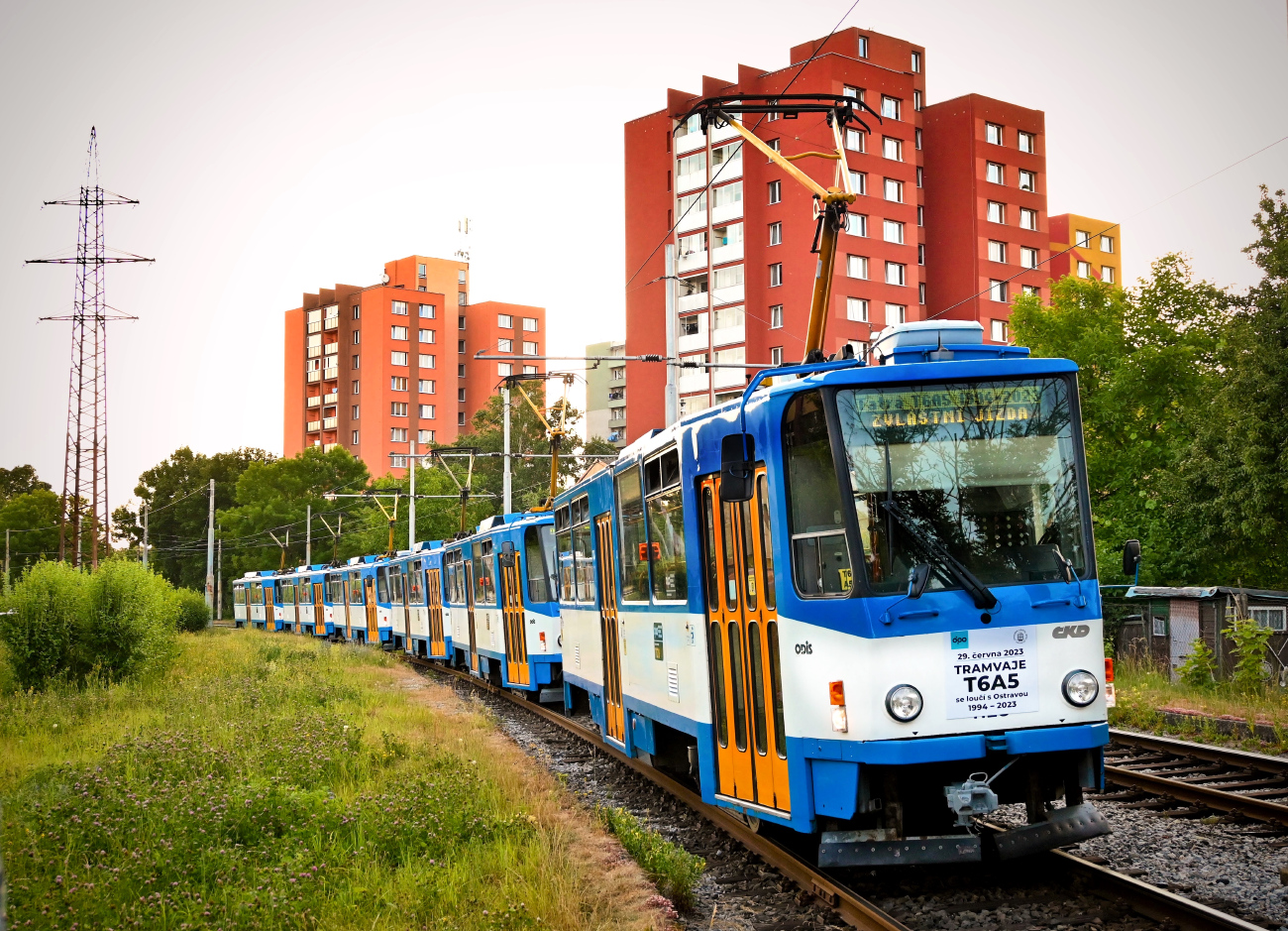 Ostrava, Tatra T6A5 № 1128; Ostrava — 29.6.2023 — Farewell of Tatra T6A5 trams