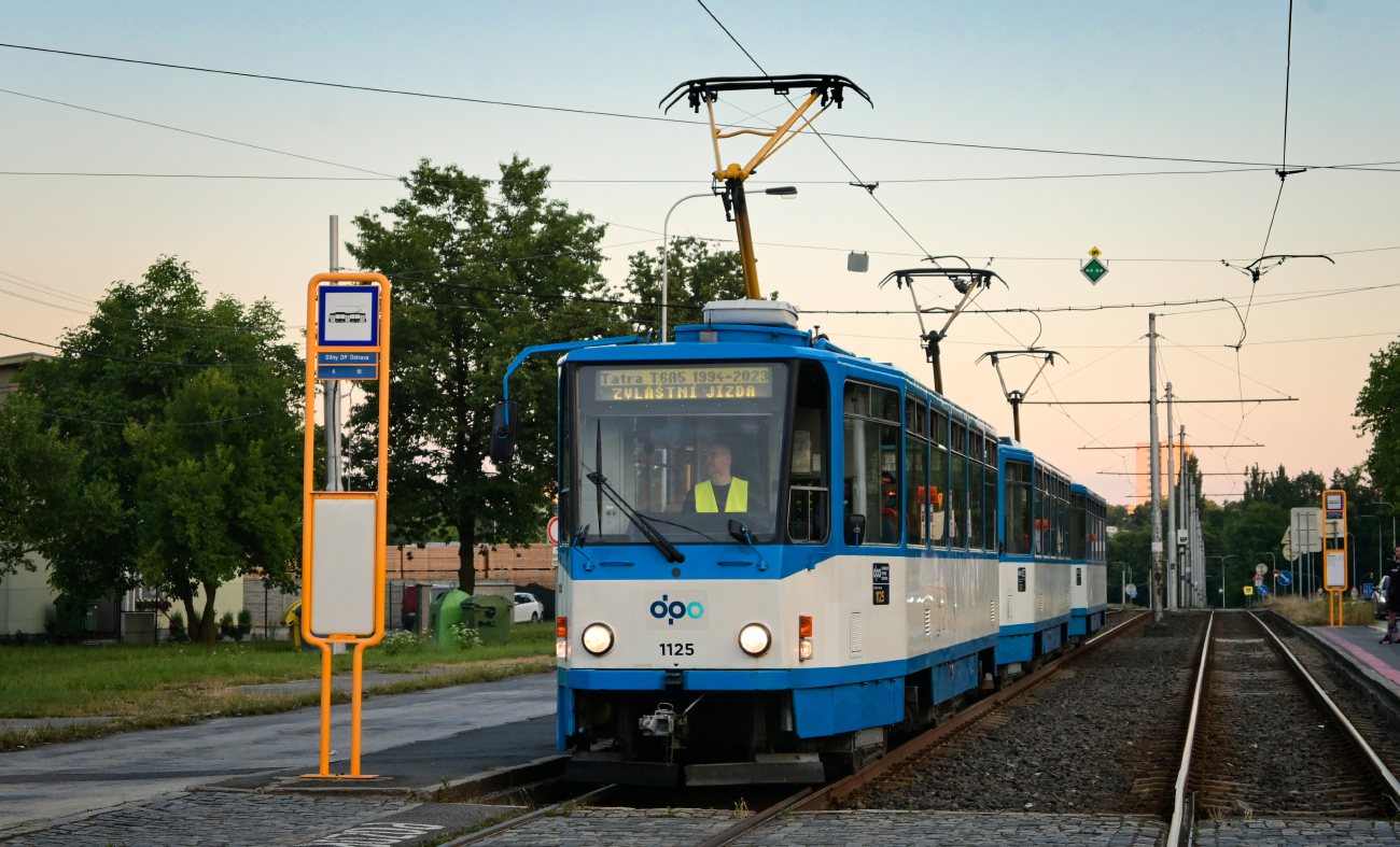 Ostrava, Tatra T6A5 Nr. 1125; Ostrava — 29.6.2023 — Farewell of Tatra T6A5 trams
