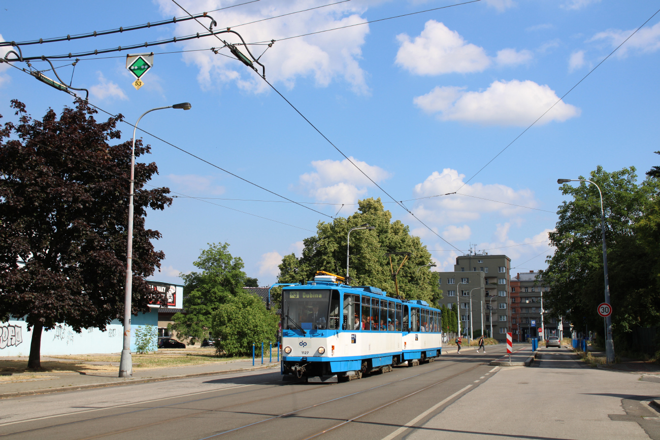 Ostrava, Tatra T6A5 № 1127; Ostrava — 29.6.2023 — Farewell of Tatra T6A5 trams