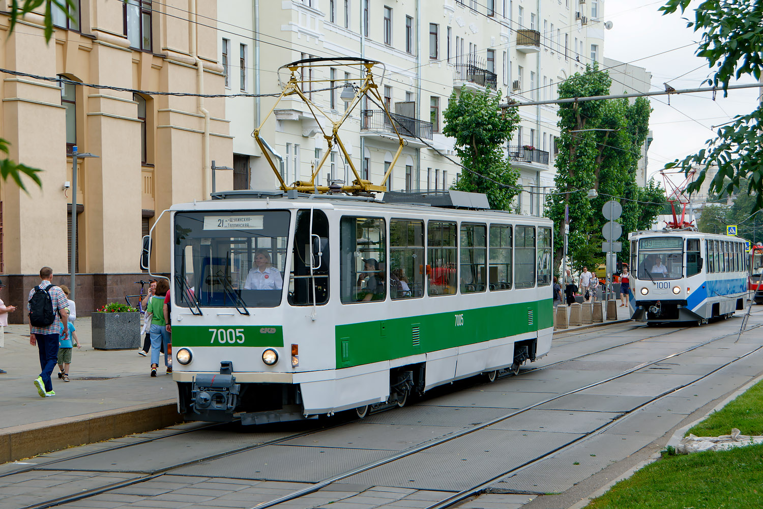 Moscow, Tatra T7B5 # 7005; Moscow — Moscow Transport Day on July 8, 2023