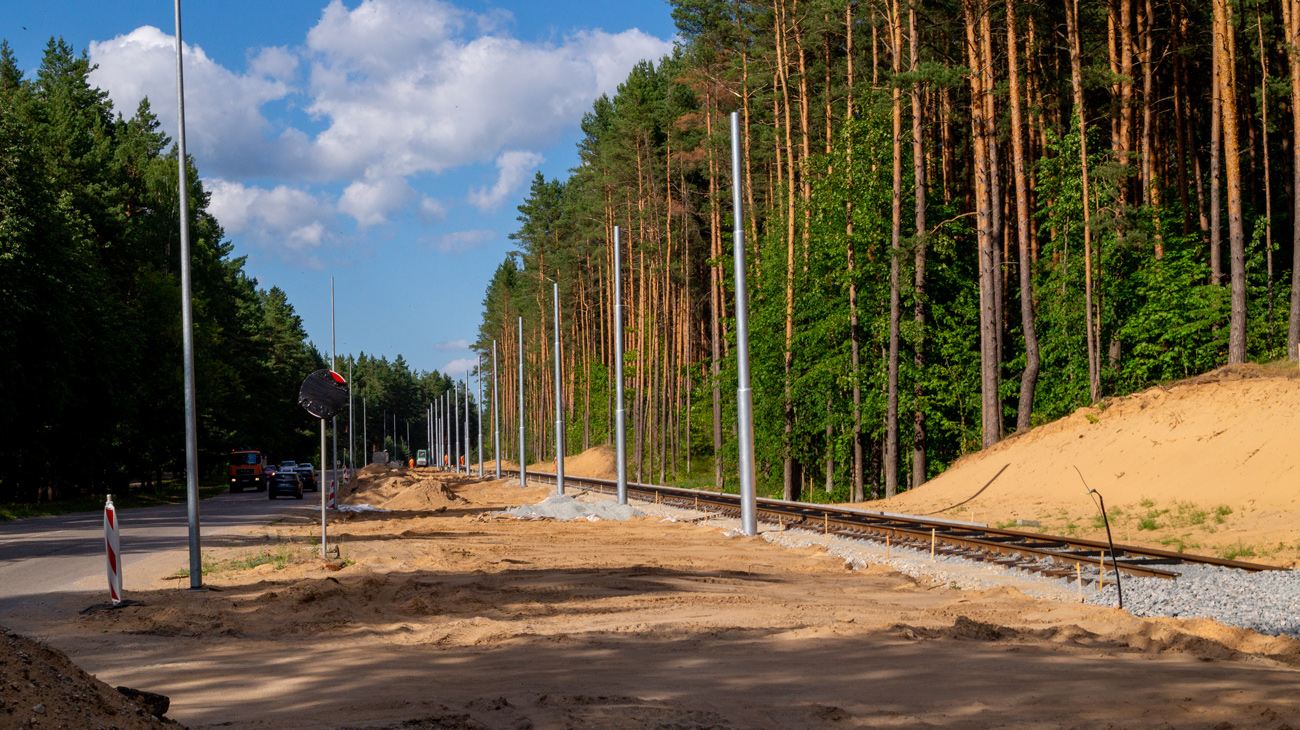 Daugavpils — Construction of new tram line Ķīmija — Stropi