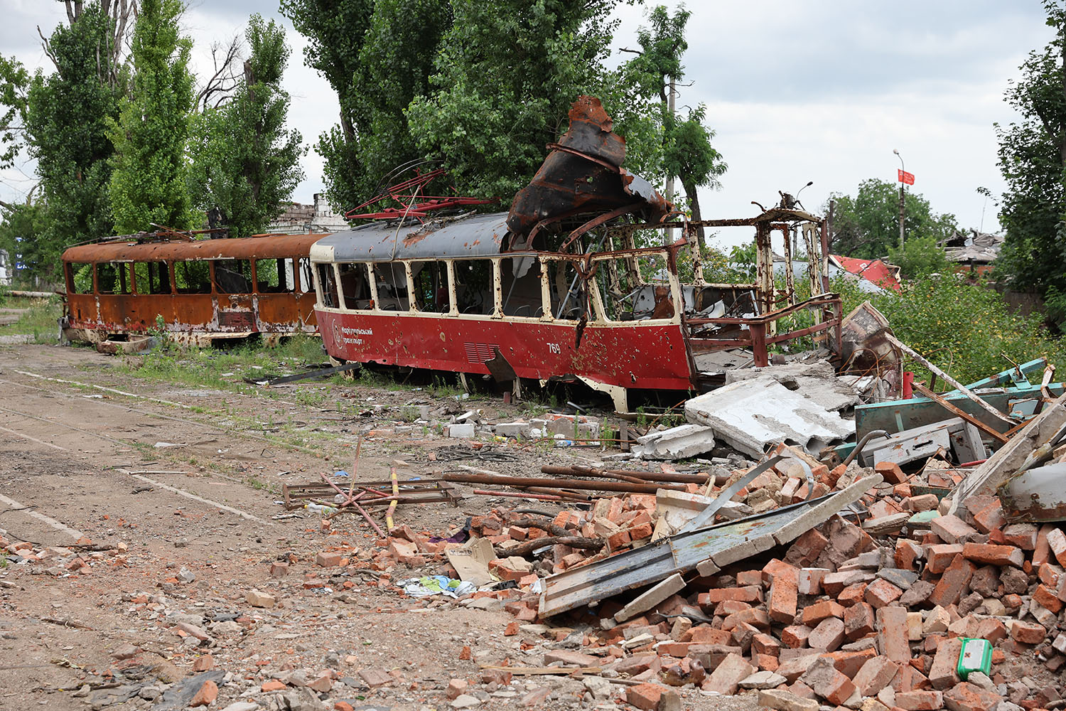 Mariupol, Tatra T3SUCS Nr 769; Mariupol — Aftermath of Military Actions 24 February – 20 May 2022