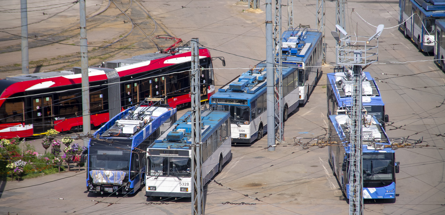 Saint-Petersburg, VMZ-5298-20-01 # 5328; Saint-Petersburg — Joint tramway-trolleybus depot