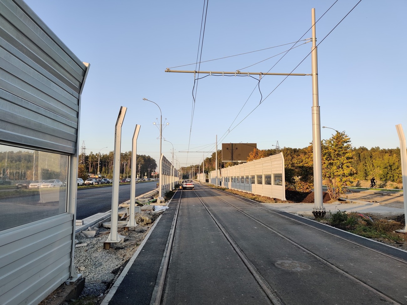 Jekaterinburg — The construction of a tram line to Akademichesky