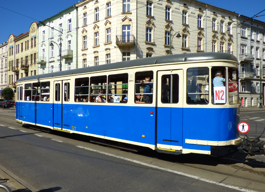 Krakova, MAN B4 # 527; Krakova — Parade of historic and contemporary trams 2023