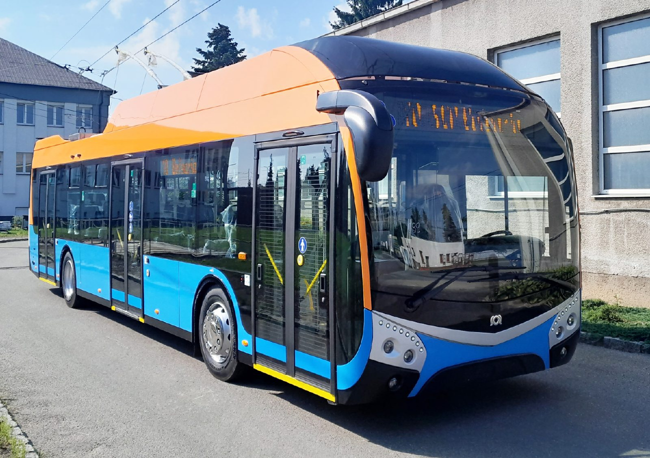 Сливен, SOR TNS 12 (Rail Electronics CZ) № 2304 (0423); Либхавы — Производство электробусов и троллейбусов для города Сливен — Болгария — 2023 г.
