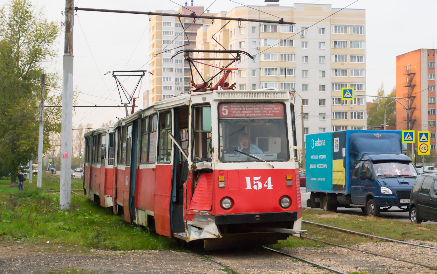Yaroslavl, 71-605 (KTM-5M3) № 154; Yaroslavl — Incidents