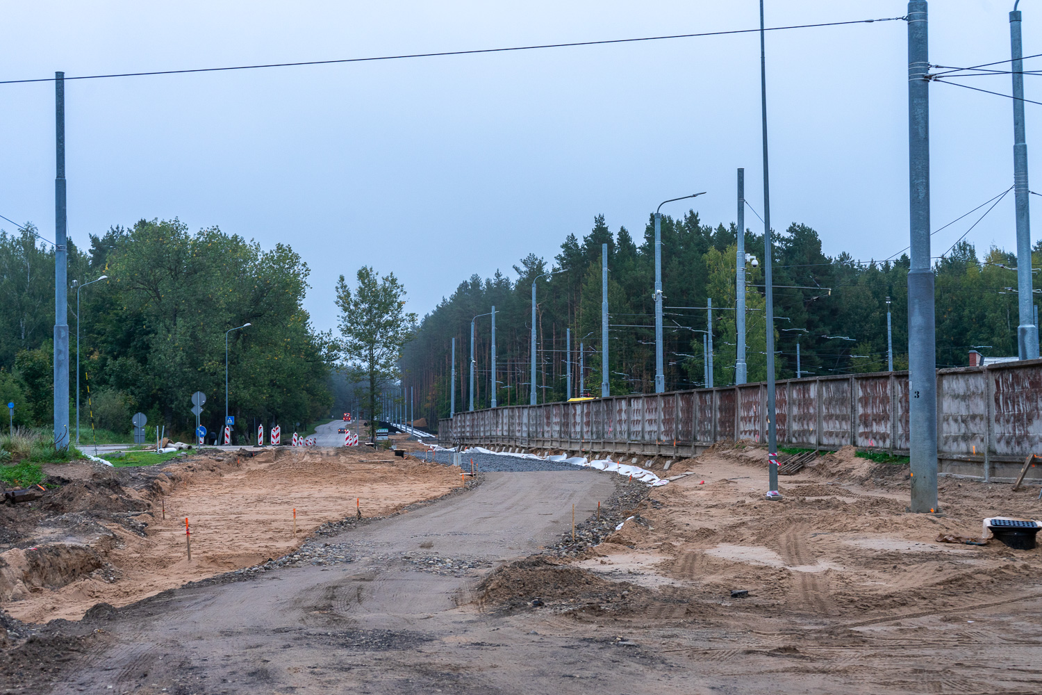Daugavpils — Construction of new tram line Ķīmija — Stropi
