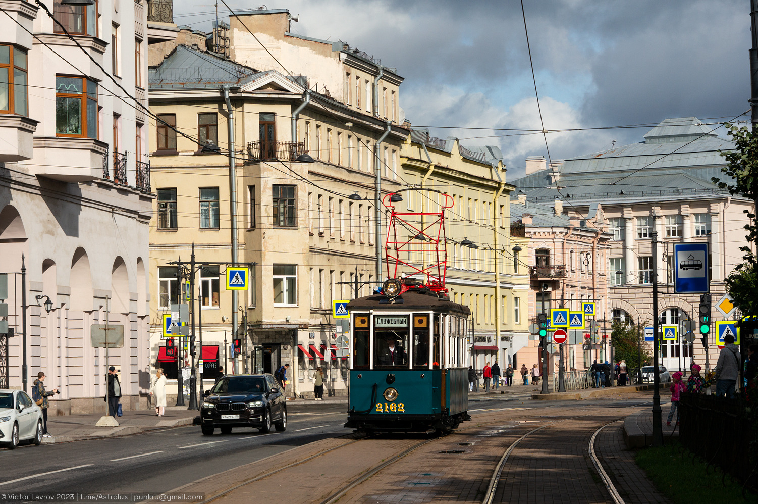 Pietari, MS-2 # 2162; Pietari — Parade in honor of the 116th anniversary of the St. Petersburg tram — 01.10.2023