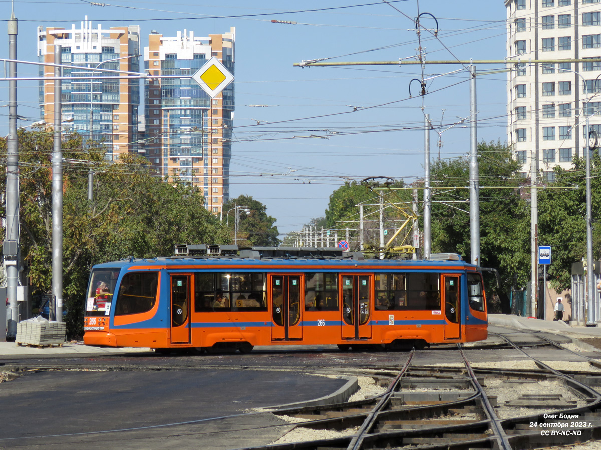 Krasnodar, 71-623-02 № 266; Krasnodar — Reconstruction of tram junction near KubGTU
