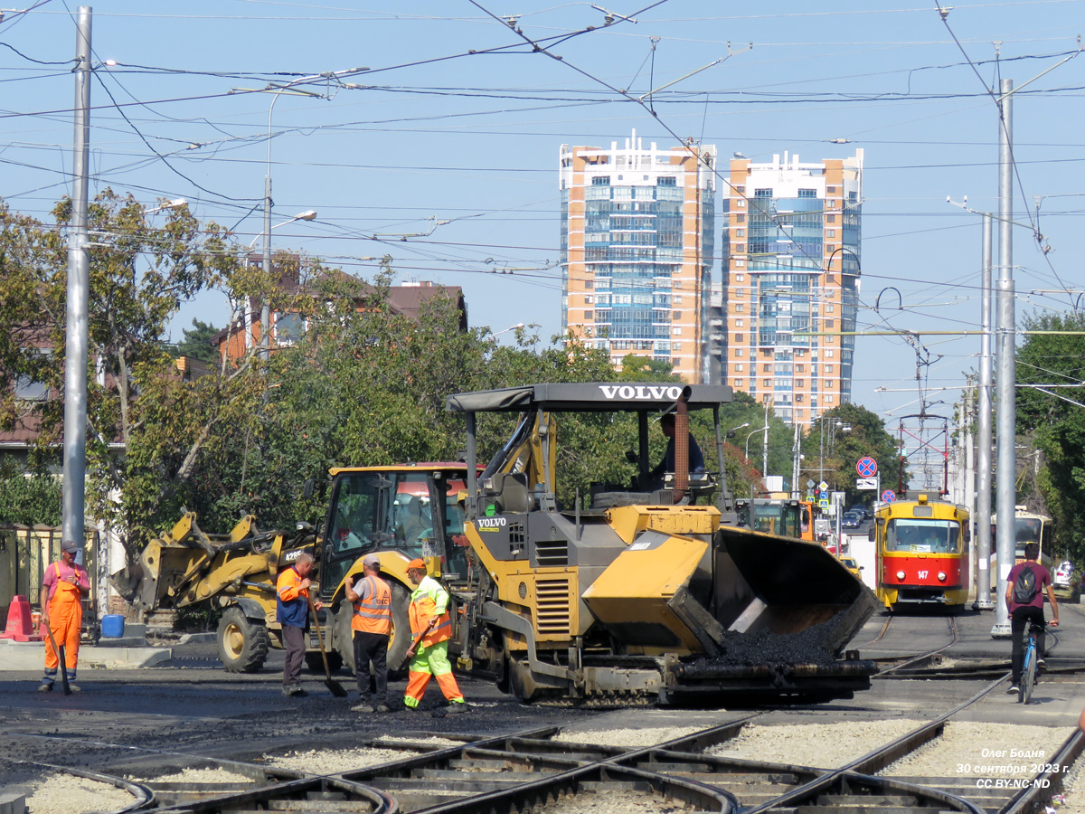Krasnodar — Reconstruction of tram junction near KubGTU