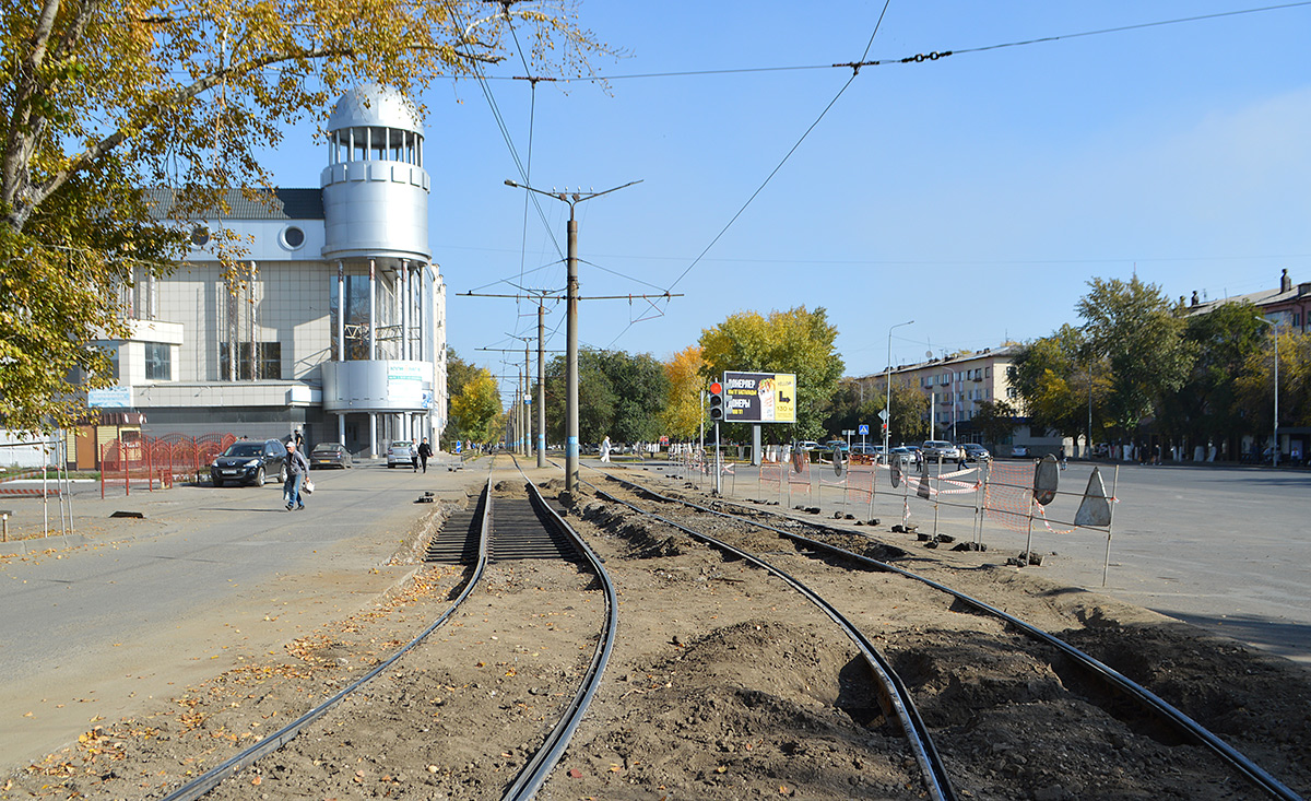 Pavlodar — Repairs and construction of tram tracks