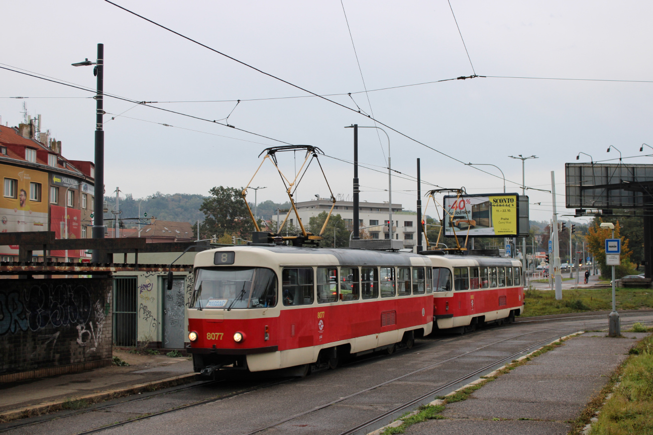 Prag, Tatra T3M2-DVC Nr. 8077