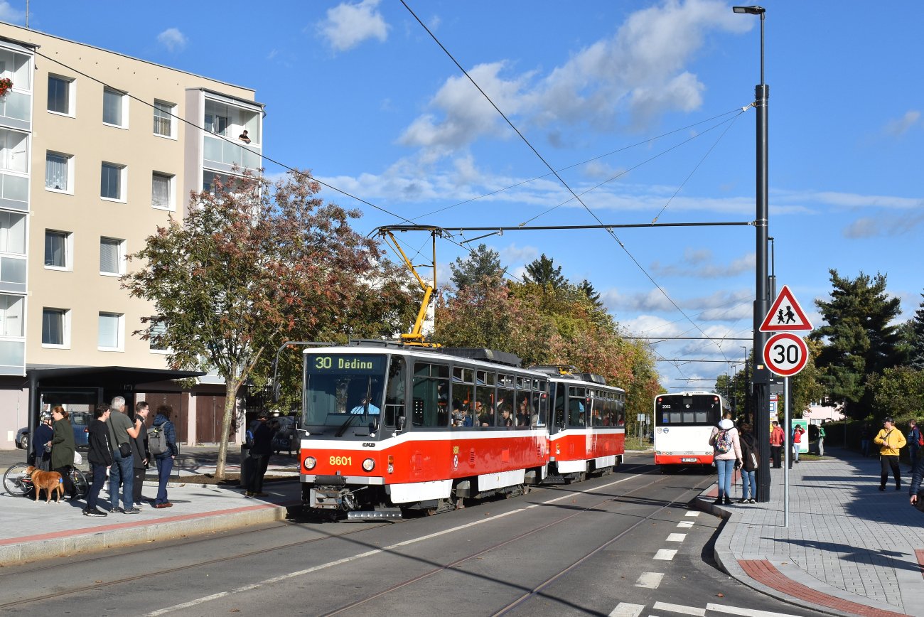 Прага, Tatra T6A5 № 8601; Прага — Строительство и oткрытие новой трамвайной линии Divoká Šárka — Dědina