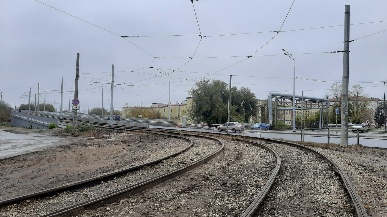 სამარა — Construction and repairs of tram lines