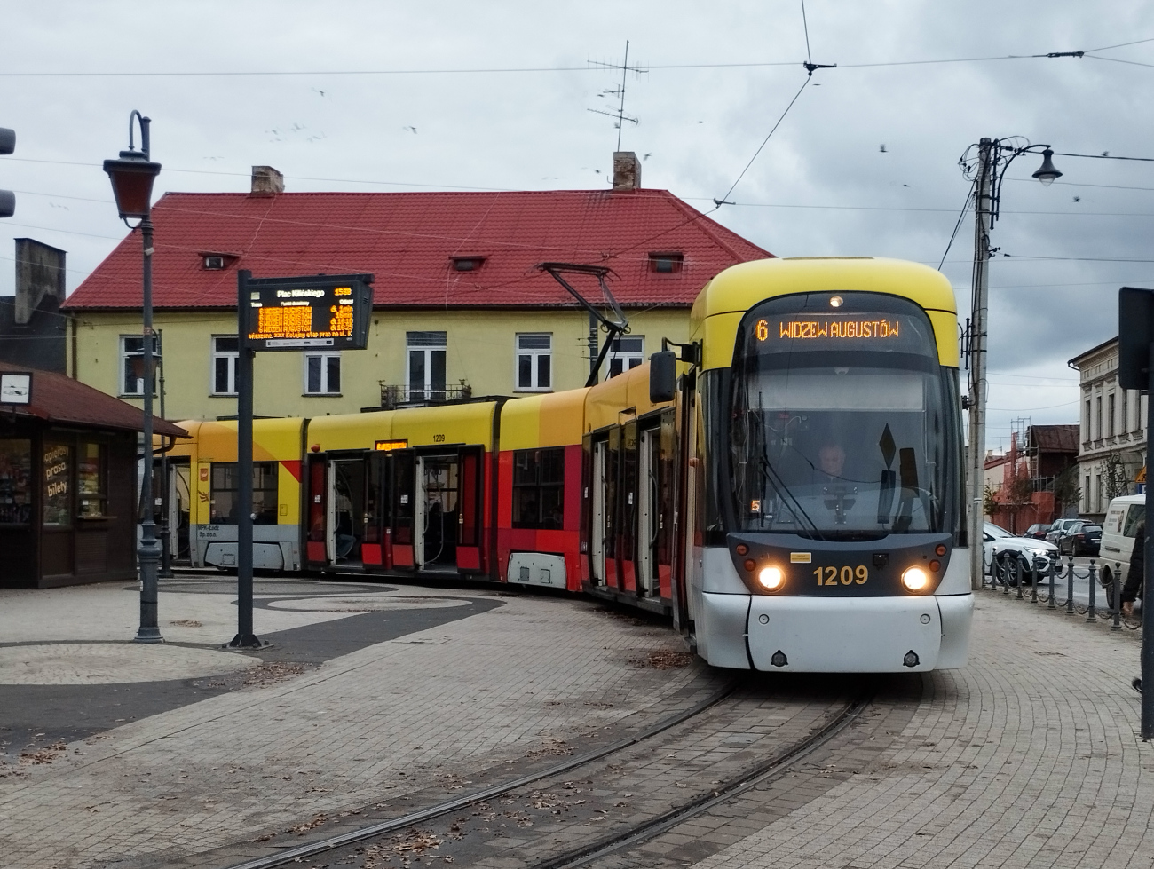 Łódź, Bombardier Cityrunner — 1209; Łódź — Loops and terminuses; Łódź — Suburban trams — Zgierz