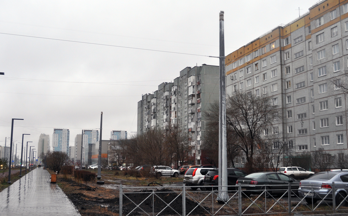 Omsk — 2023-2024 — Construction of new trolleybus lines on the Left Bank