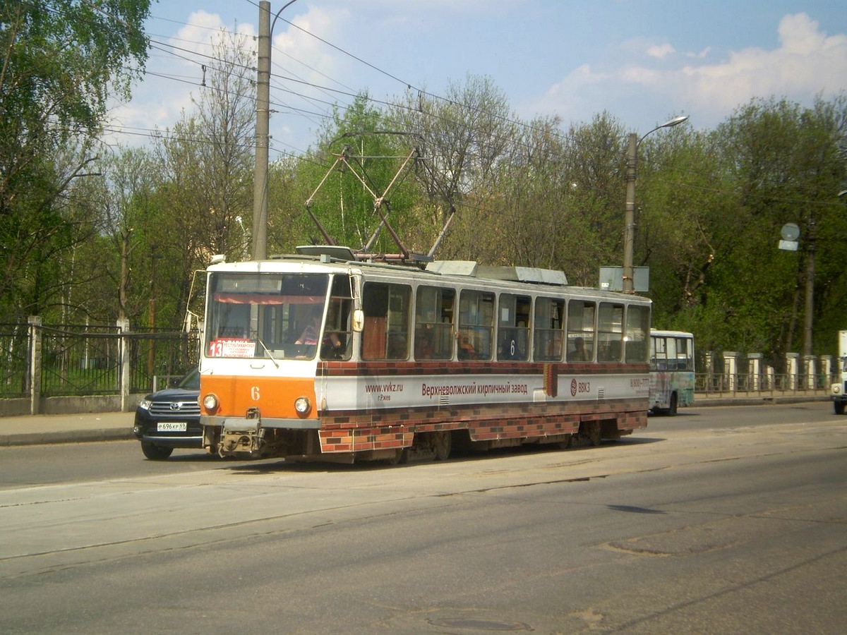 Тверь, Tatra T6B5SU № 6; Тверь — Трамвайные линии: Московский район