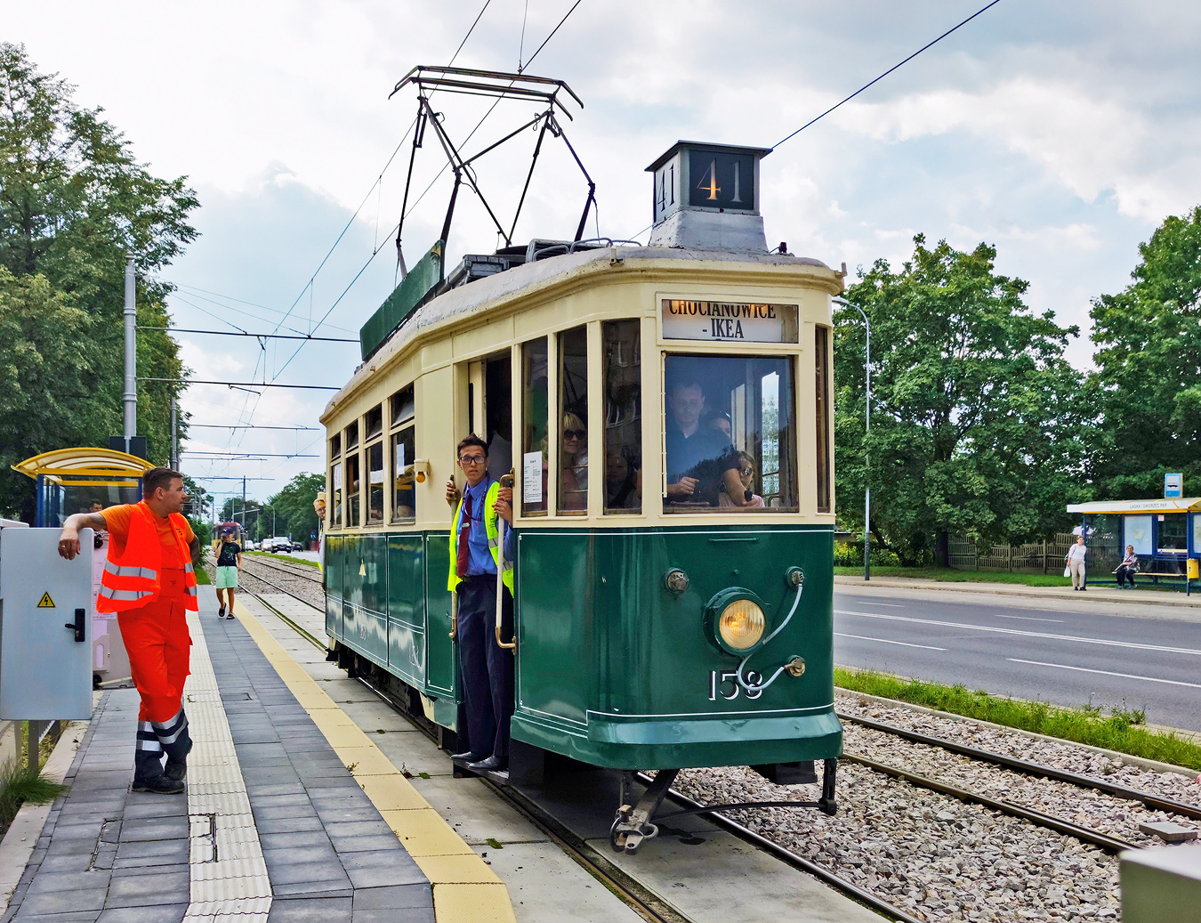 Łódź, Lilpop III № 158; Łódź — Trams parade during the 45th Pabianice Days — 2.09.2023