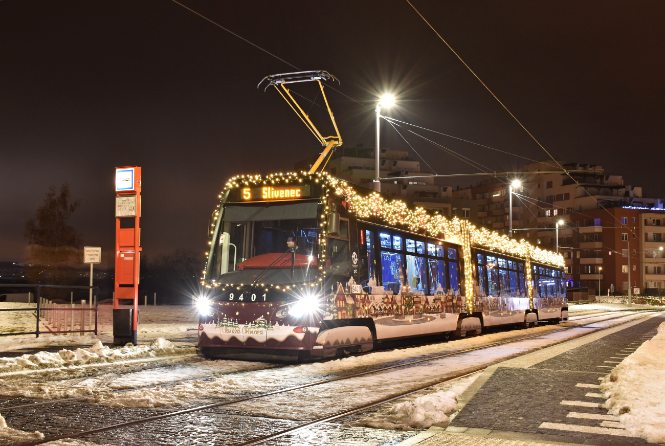 Прага, Škoda 15T6 ForCity Alfa Praha № 9401; Прага — Рождественский трамвай