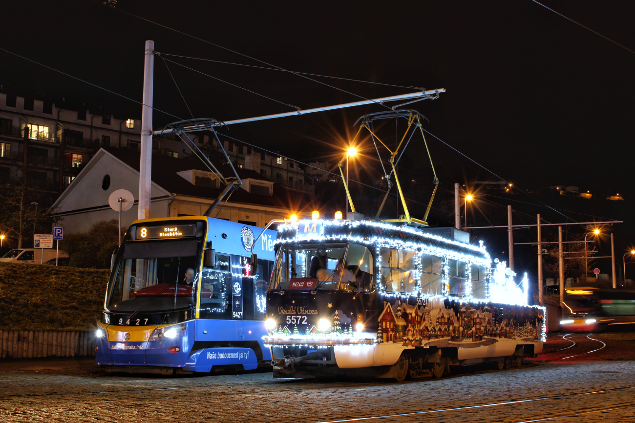 Прага, Tatra T3M № 5572; Прага — Рождественский трамвай