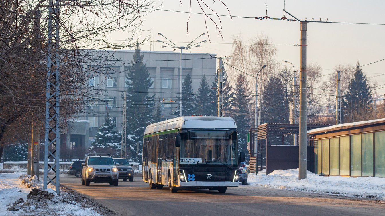 Krasnojarsk, LiAZ-6274 Nr. Т 559 ТО 124; Krasnojarsk — Arrival of electric buses