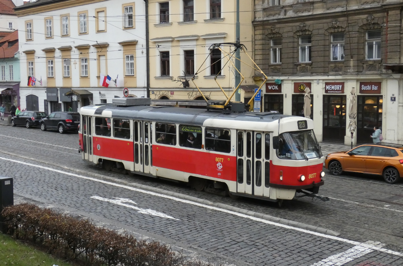 Prague, Tatra T3M2-DVC N°. 8077