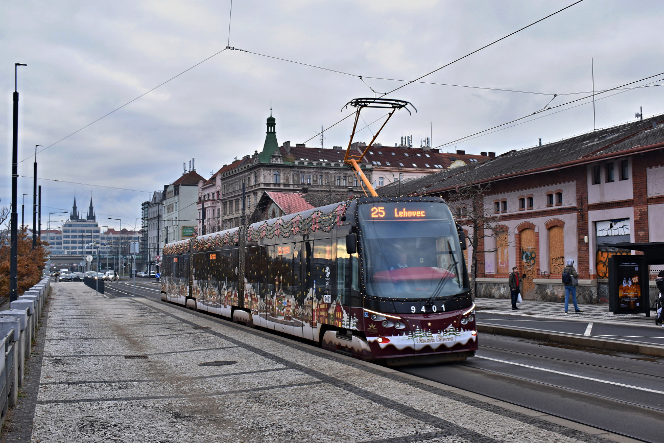 Прага, Škoda 15T6 ForCity Alfa Praha № 9401; Прага — Рождественский трамвай