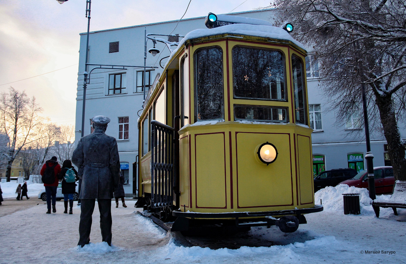 維堡 — Tram car monument