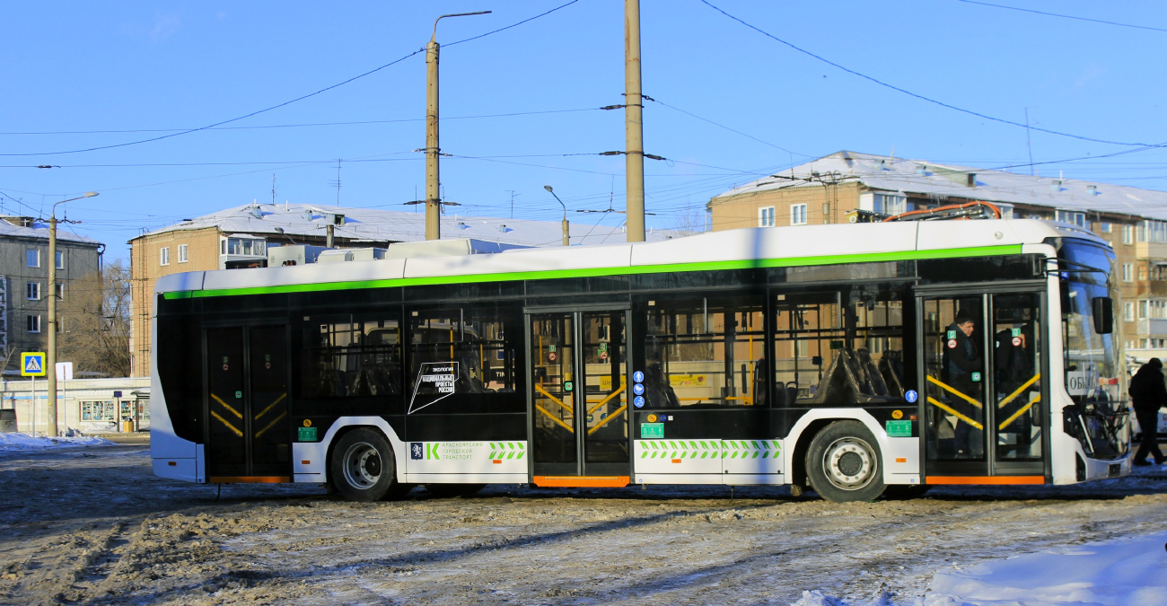 Krasnoïarsk — Arrival of electric buses