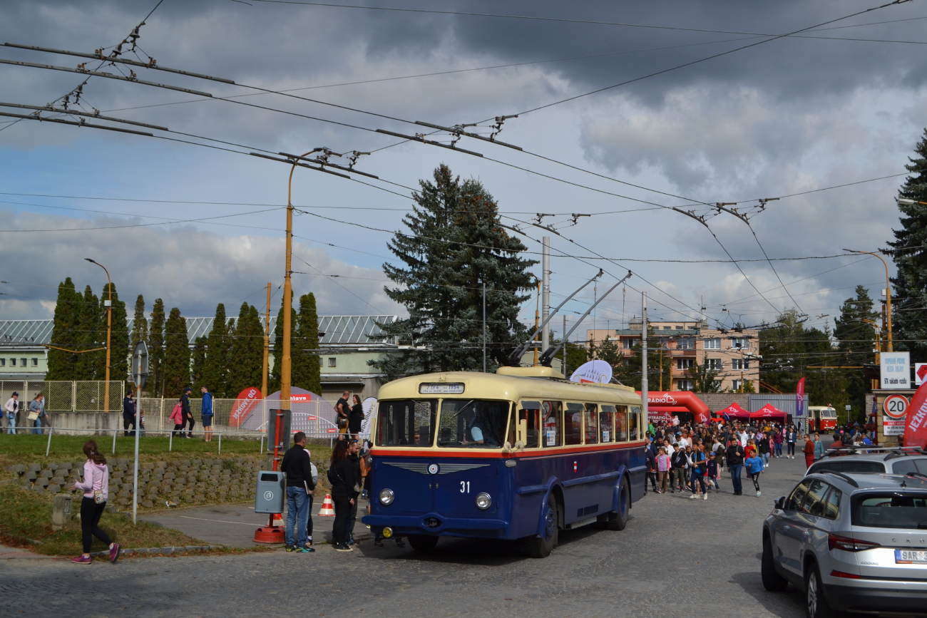 Брно, Škoda 7Tr4 № 31; Йиглава — Юбилей: 75 лет троллейбусу и 80 лет автобусу в Йиглаве (23-24.09.2023)