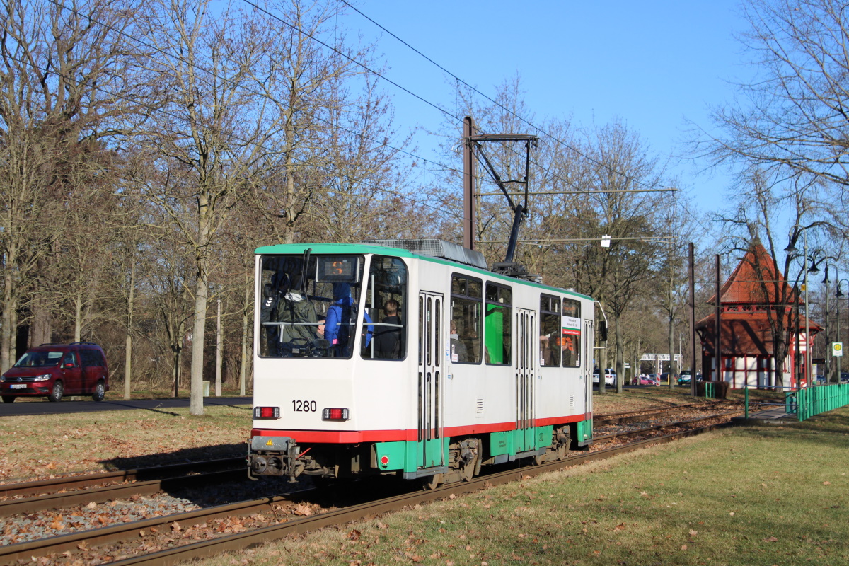 Magdeburg, Tatra T6A2M № 1280; Magdeburg — T6A2-Abschied 28.01.2024