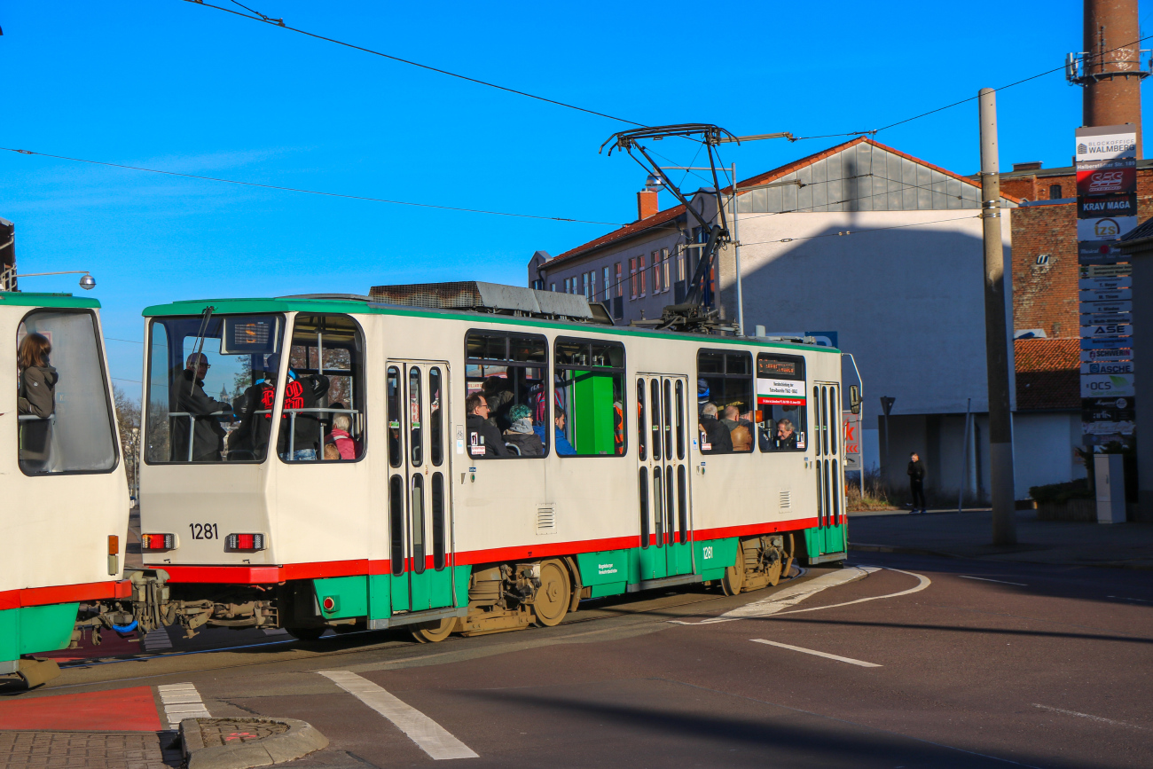 Magdeburg, Tatra T6A2M Nr. 1281; Magdeburg — T6A2-Abschied 28.01.2024