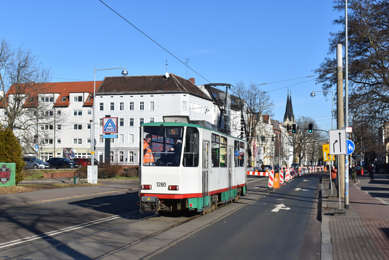 Magdeburg, Tatra T6A2M č. 1280; Magdeburg — T6A2-Abschied 28.01.2024